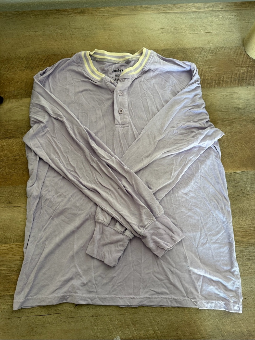 Jambys Lilac Long-Sleeve pajama Shirt